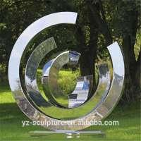 modern outdoor decoration stainless steel sculpture for sale