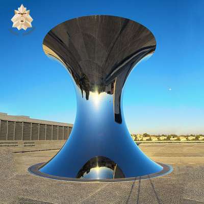 outdoor decoration mirror polished stainless steel sculpture NTS-590X