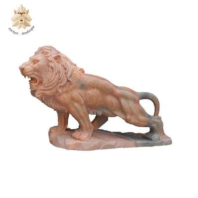 outdoor large marble lion head sculpture NTBM-E287S