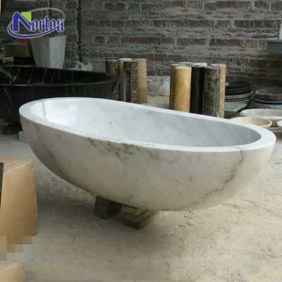 Best factory quality natural stone solid surface indoor oval marble bathroom bathtub for wholesale