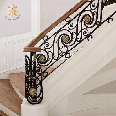 Creative Wrought Iron Stair Railing For Sale Ntis-001li