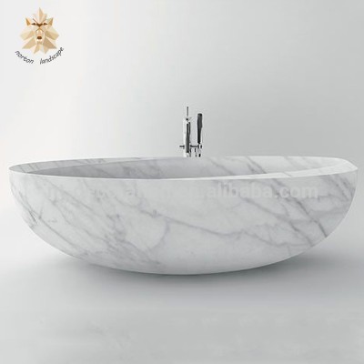 Hand-carved polished whirlpoo custom size bathtubs free standing bathroom bathtub for home use